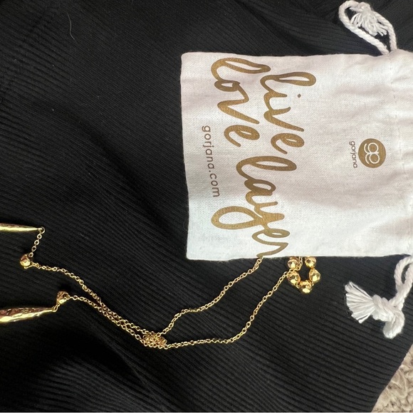 Gorjana Adjustable gold beaded Necklace - Picture 4 of 4